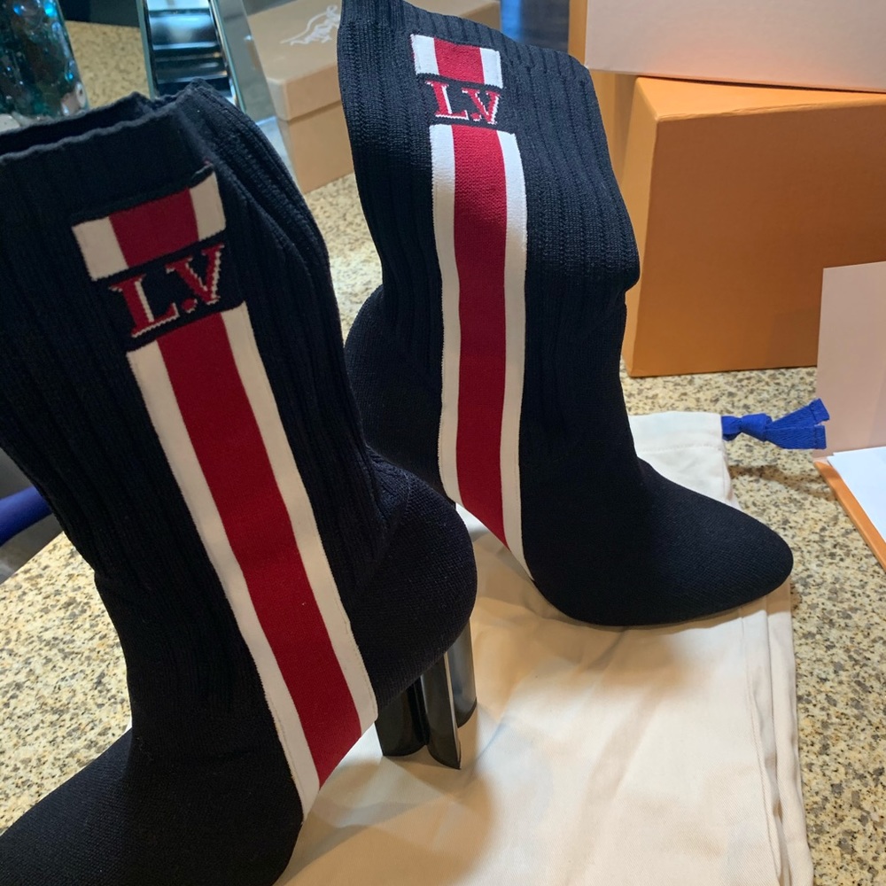 Louie Vuitton Sock Type Boots.